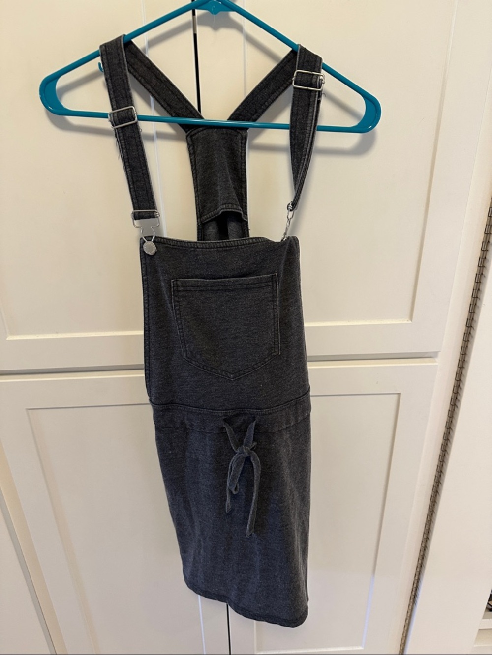 Z Supply Dark Charcoal Mini Overall Dress